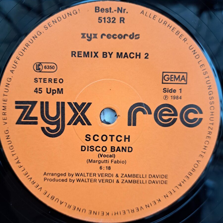 Scotch – Disco Band (New Remix) Scotch – Disco Band (New Remix) Disc VINIL MAXI VG VG+