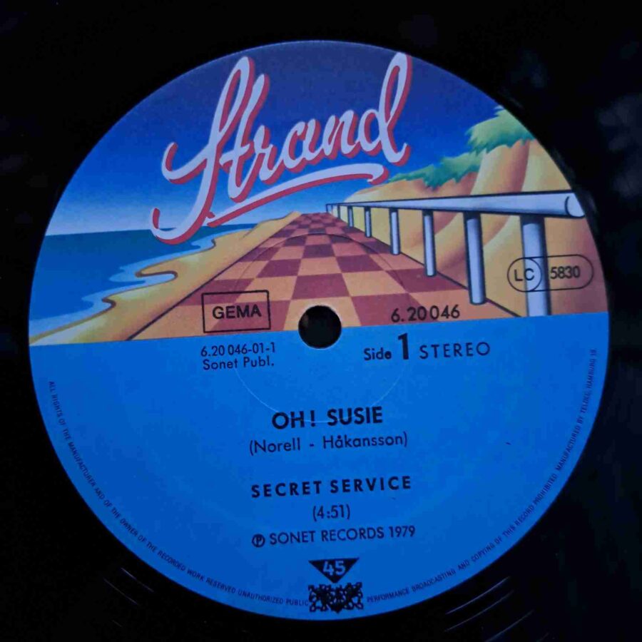 Secret Service – Oh Susie – Disc Vinil MAXI 45 RPM VG VG+ (lotH)