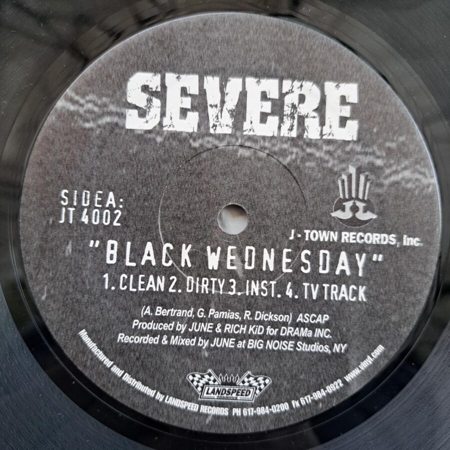 Severe Feat Royce The 5'9 – Black Wednesday Thugout Severe Feat: Royce The 5'9"* – Black Wednesday / Thugout Disc VINIL Maxi VG VG+