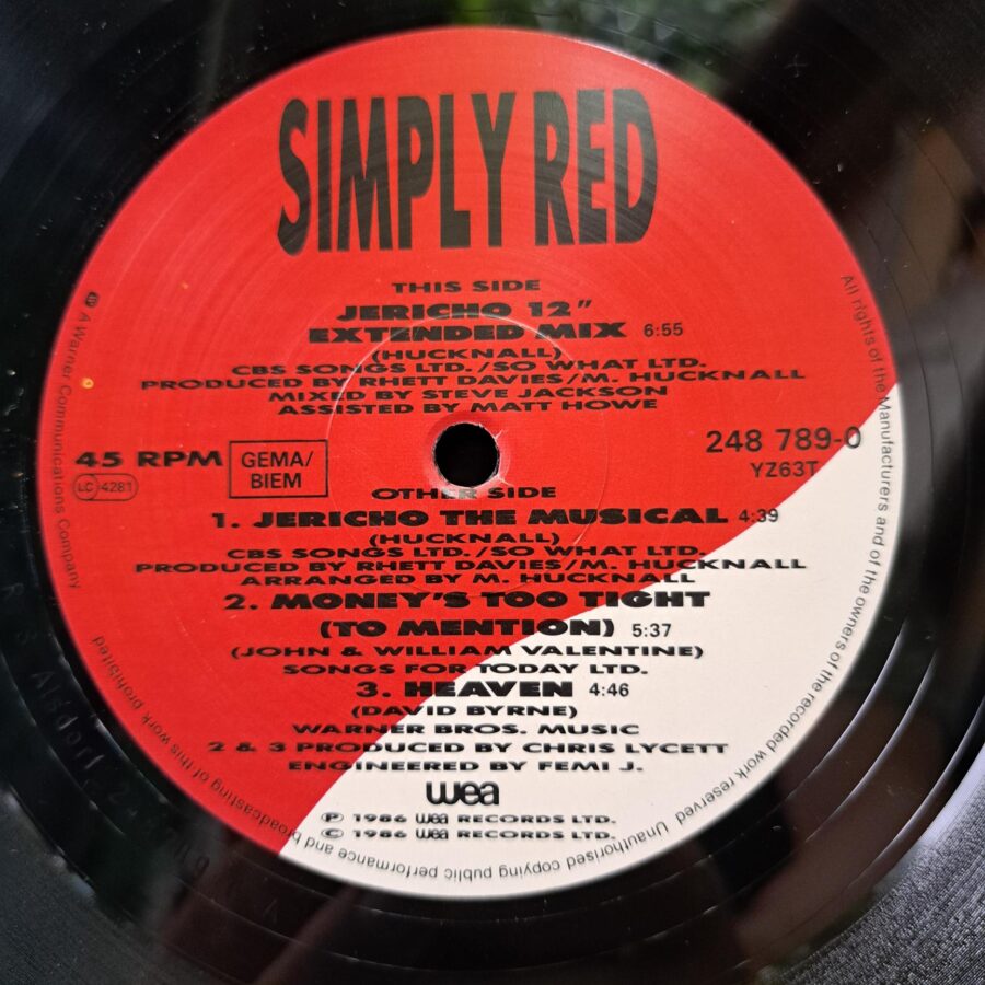 Simply Red – Jericho – Disc Vinil MAXI VG+ (lotC)