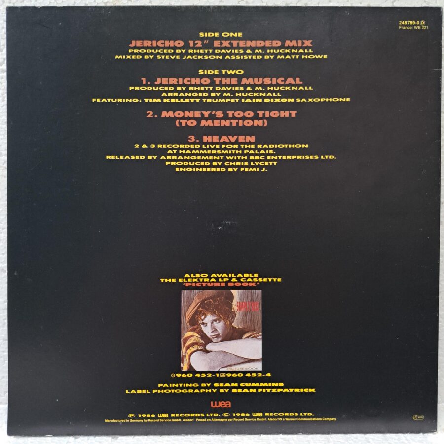 Simply Red – Jericho – Disc Vinil MAXI VG+ (lotC)