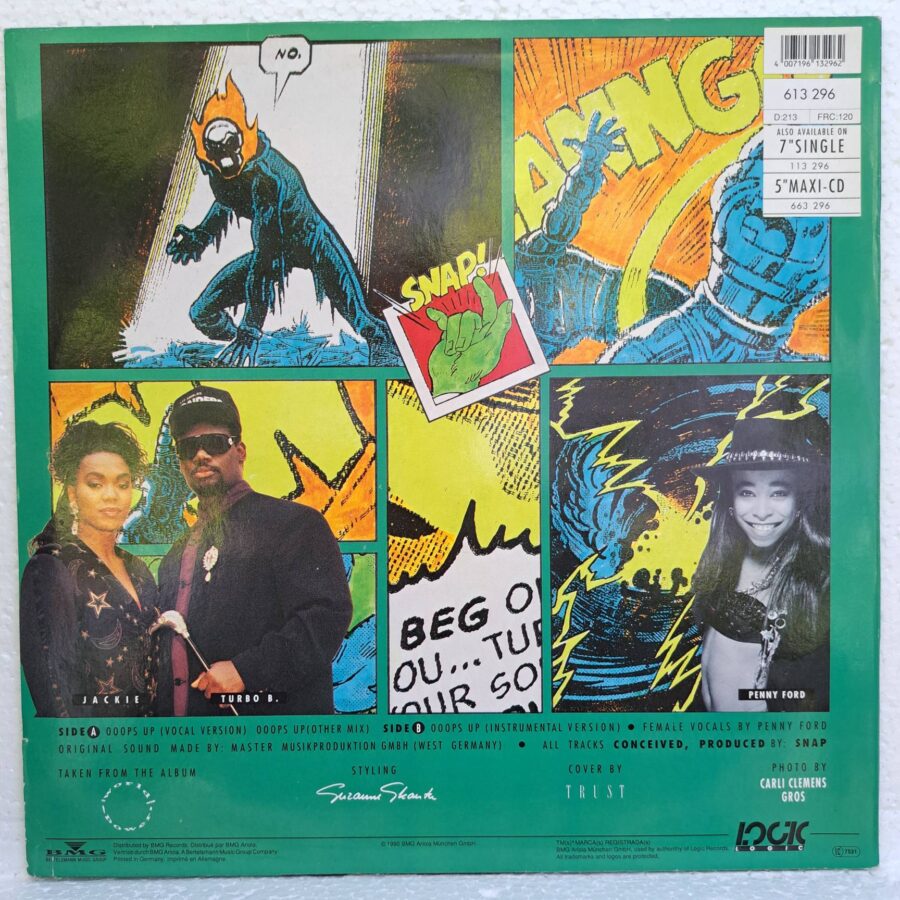 Snap Snap! – Ooops Up – Disc VINIL MAXI VG VG+ (box5)