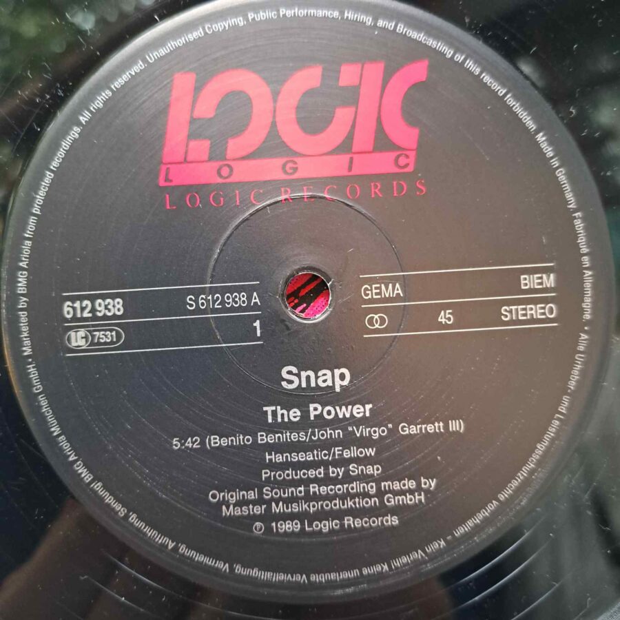 Snap! – The Power – Disc Vinil MAXI 45 RPM VG+ (lotG)
