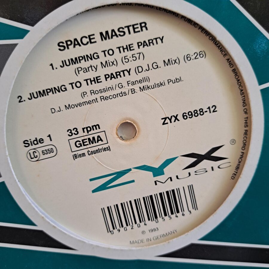 Space Master – Jumping To The Party (1) Space Master – Jumping To The Party - Disc Vinil MAXI VG+ (lotE)