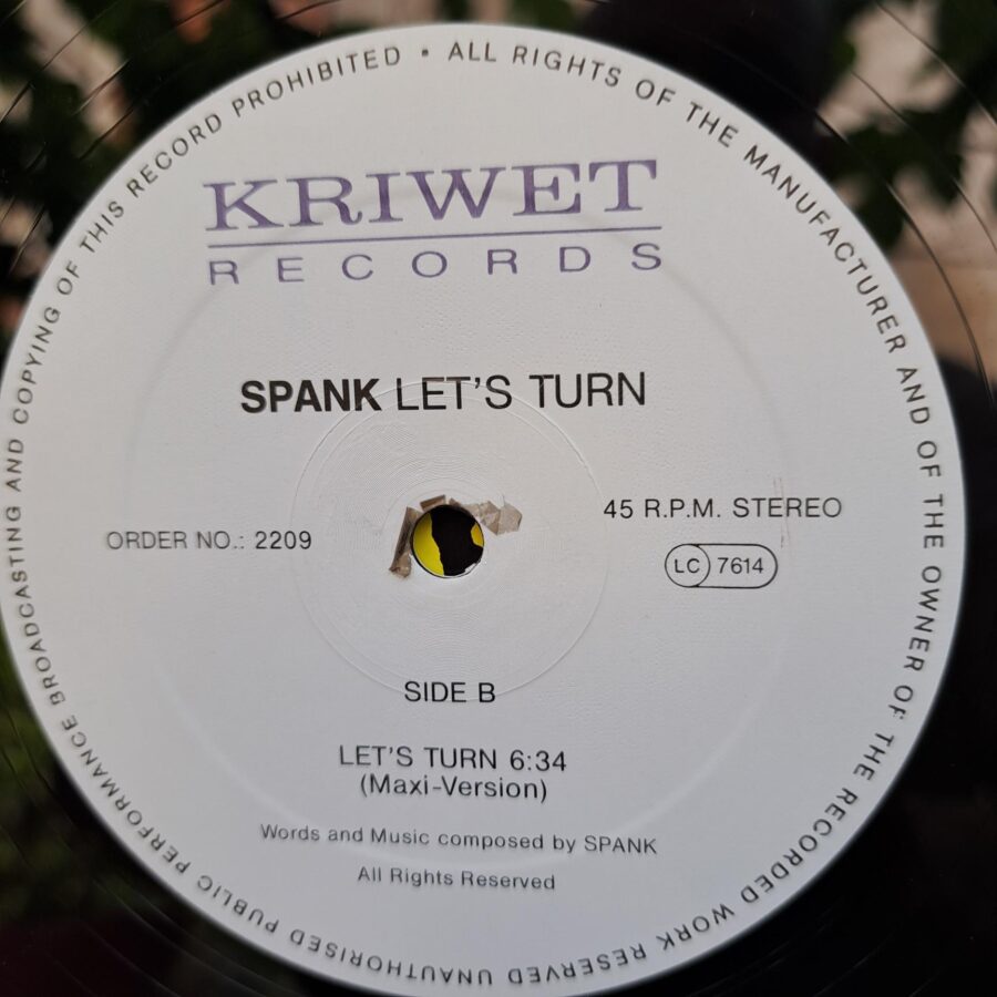 Spank (7) – Let's Turn Spank – Let's Turn Disc VINIL MAXI VG+ (BOX5)
