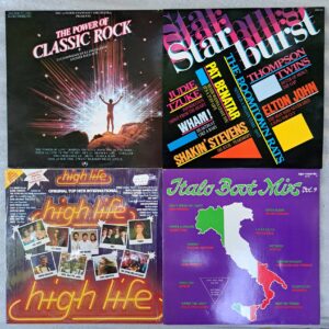 Box 4 Discuri Vinil LP/MAXI VG+ - Elton John, Pat Benatar, Albert One, Ken Laszlo, Eddy Huntington, High Life, Depeche Mode, Roxy Music (lotD9)
