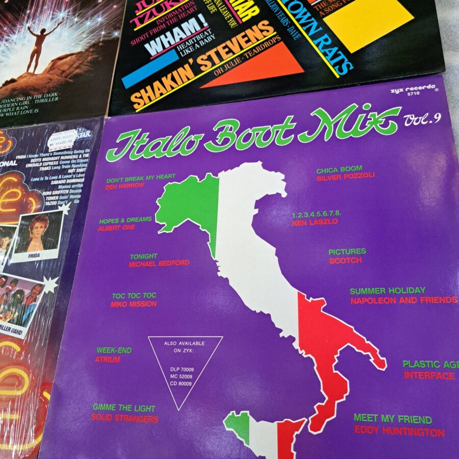 Starburst The London Symphony Orchestra – The Power Of Classic Rock Italo Boot Mix Vol. 9 High Life (3) Box 4 Discuri Vinil LP/MAXI VG+ - Elton John, Pat Benatar, Albert One, Ken Laszlo, Eddy Huntington, High Life, Depeche Mode, Roxy Music (lotD9)