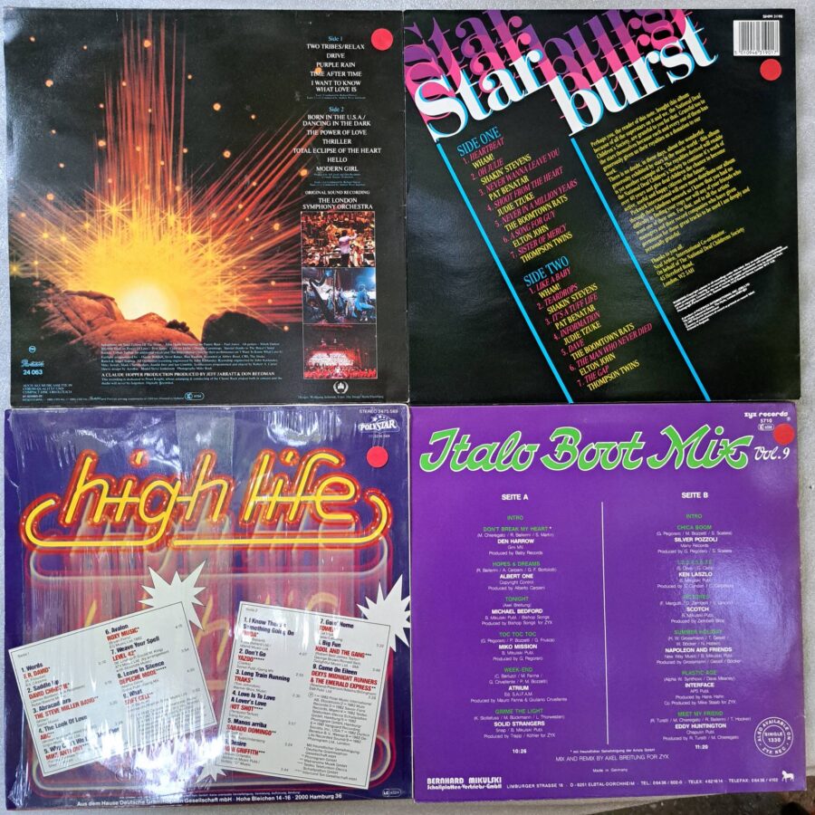 Starburst The London Symphony Orchestra – The Power Of Classic Rock Italo Boot Mix Vol. 9 High Life (4) Box 4 Discuri Vinil LP/MAXI VG+ - Elton John, Pat Benatar, Albert One, Ken Laszlo, Eddy Huntington, High Life, Depeche Mode, Roxy Music (lotD9)