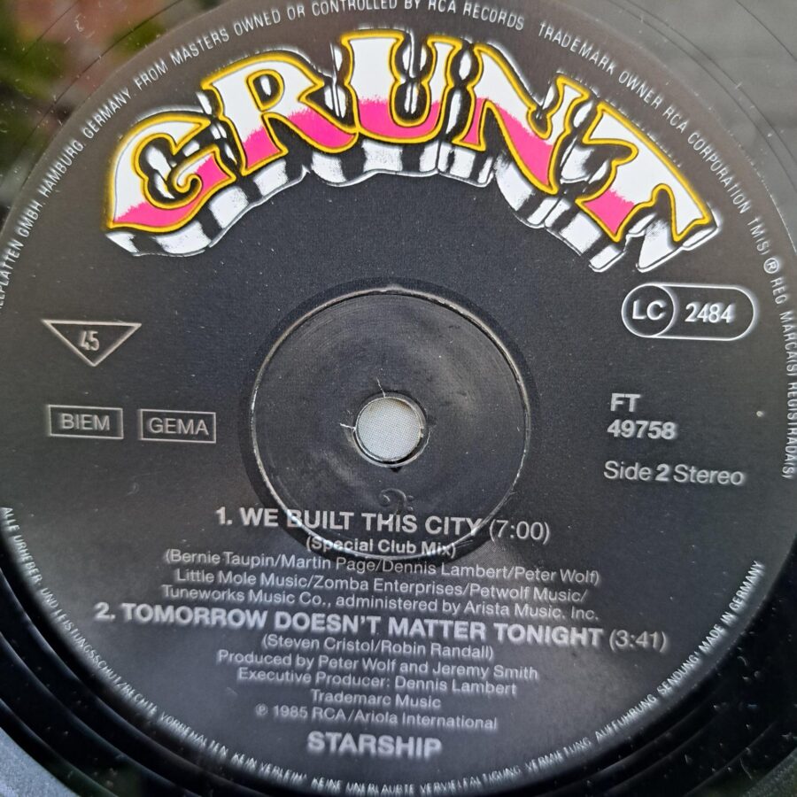 Starship – Nothing's Gonna Stop Us Now Disc (1) Starship – Nothing's Gonna Stop Us Now Disc VINIL MAXI VG+ (box8)