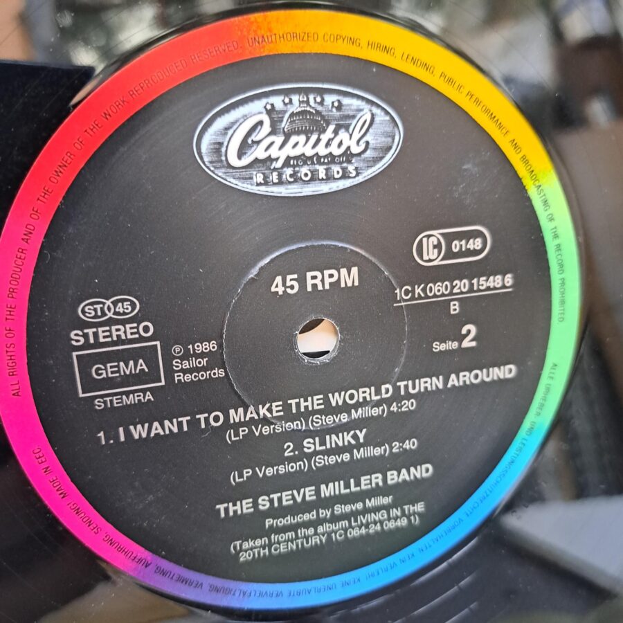 Steve Miller Band – I Want To Make The World Turn Around Slinky – Disc Vinil MAXI VG VG+ (lotE)