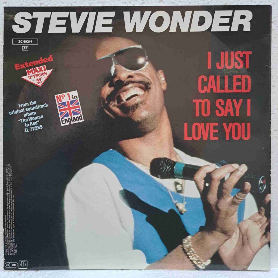 Stevie Wonder – I Just Called To Say I Love You – Disc Vinil MAXI 45 RPM VG VG+ (lotH)