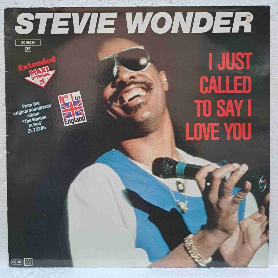 Stevie Wonder – I Just Called To Say I Love You – Disc Vinil MAXI 45 RPM VG VG+ (lotH)