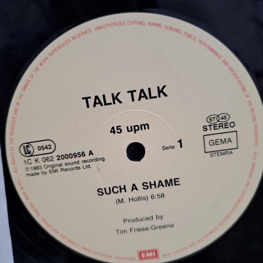Talk Talk – Such A Shame Talk Talk – Such A Shame Disc VINIL LP VG VG+