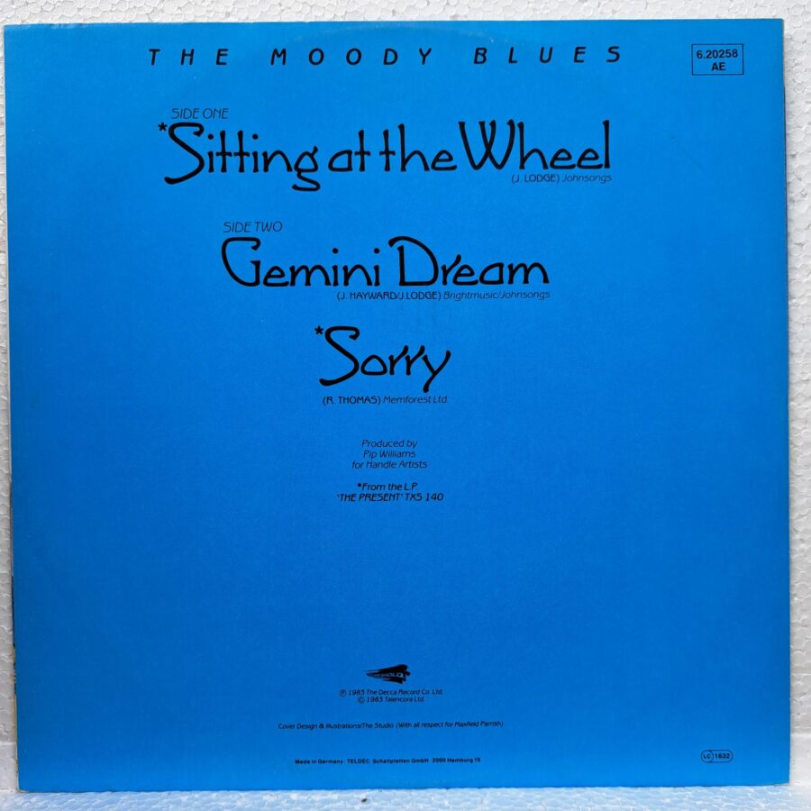 The Moody Blues – Sitting At The Wheel (2) The Moody Blues – Sitting At The Wheel Disc VINIL maxi VG+ (box3)