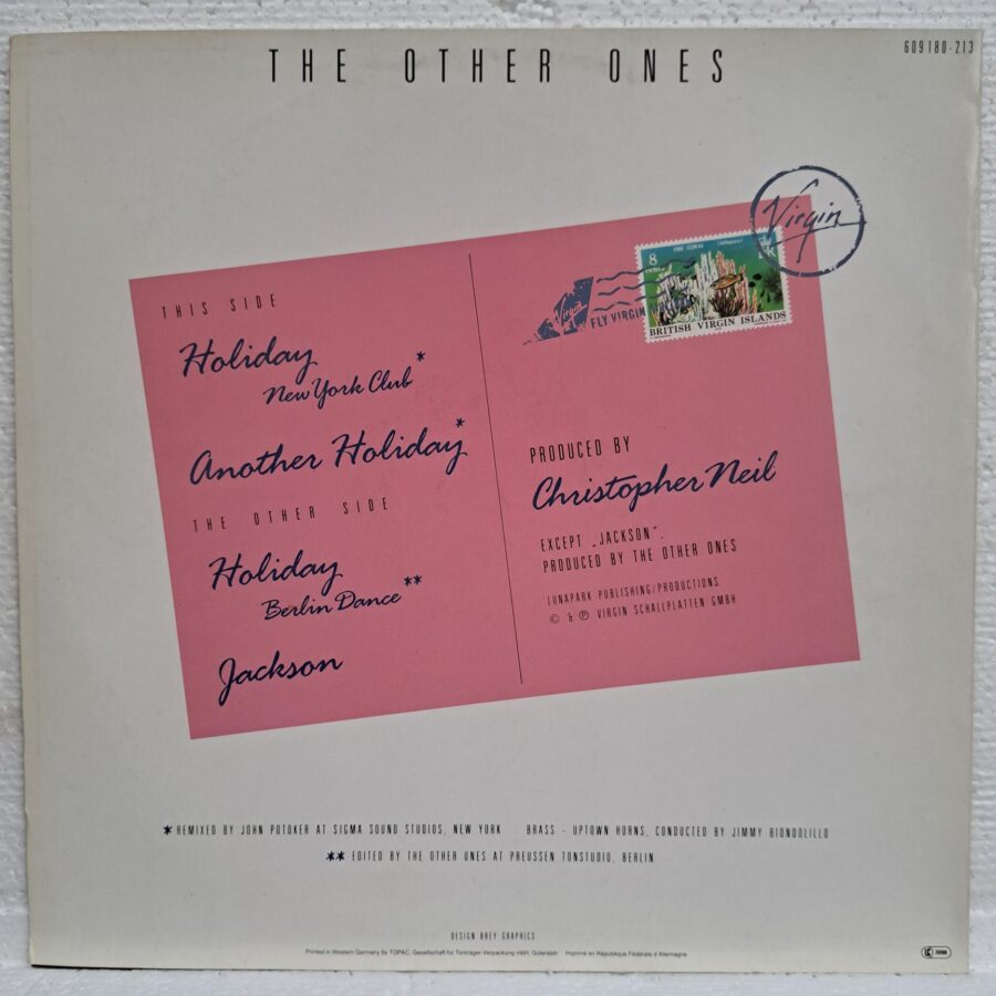 The Other Ones – Holiday (2) The Other Ones – Holiday Disc VINIL MAXI VG VG+