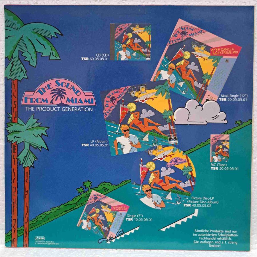 The Sound From Miami - 12 Dance & Extreme Mix - Company B, Sandeé, Donna Allen, Secret Society - Disc Vinil MAXI 45 RPM VG+ (lotA)