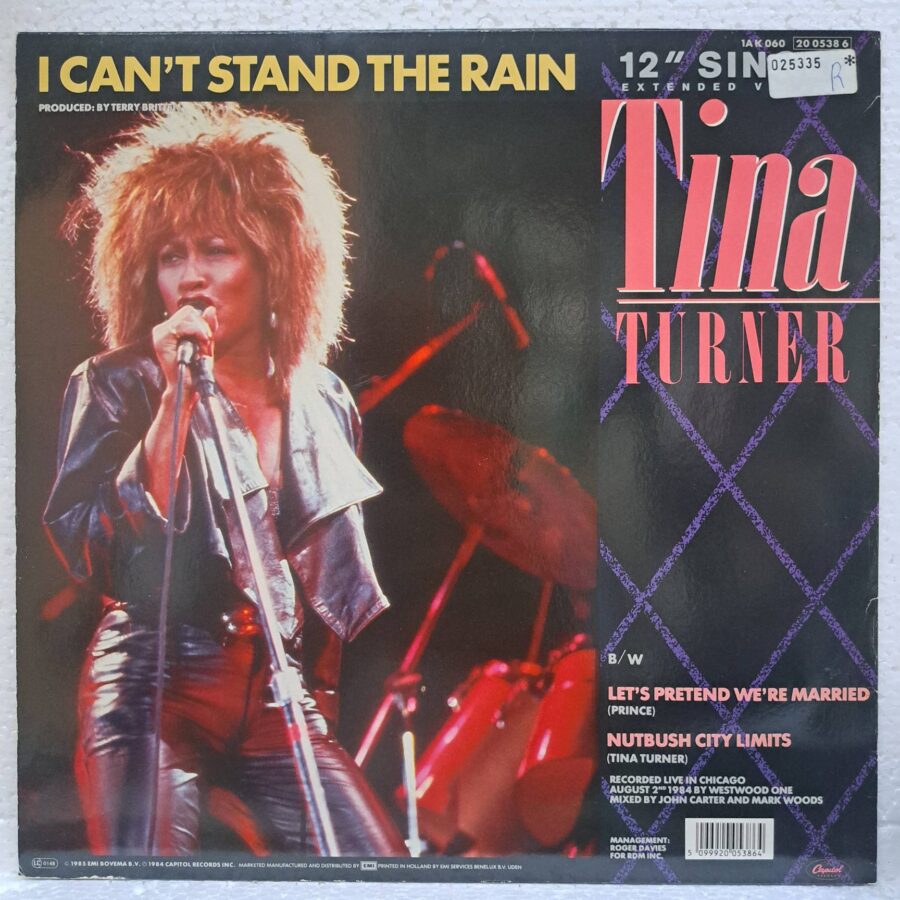 Tina Turner – I Can't Stand The Rain (3) Tina Turner – I Can't Stand The Rain – Disc Vinil MAXI VG+ (lotD)