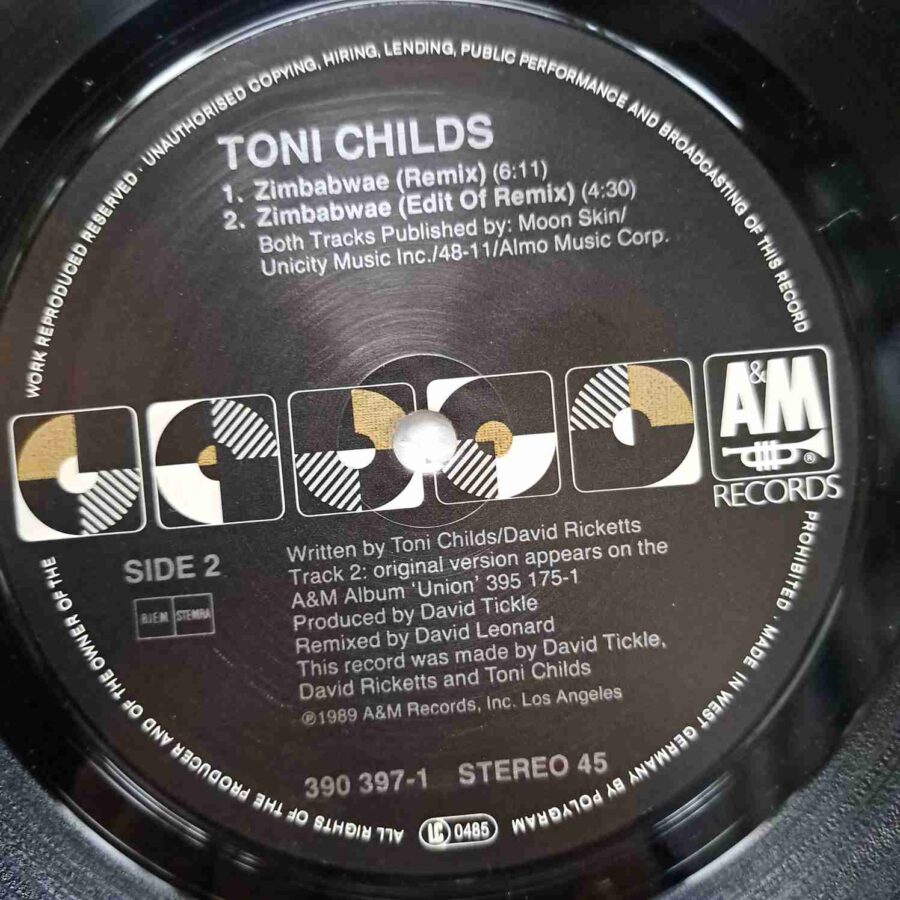 Toni Childs – Zimbabwae - Disc Vinil MAXI 45 RPM VG+ (lotI)