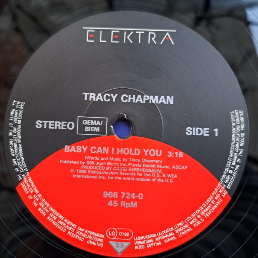 Tracy Chapman – Baby Can I Hold You Disc VINIL MAXI VG