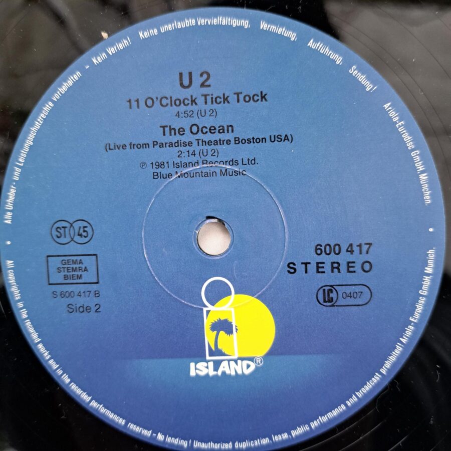 U2 – R.O.K. Disc VINIL maxi VG VG+