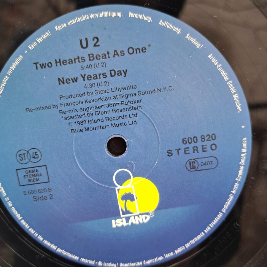 U2 – Sunday Bloody Sunday Disc VINIL Maxi VG+