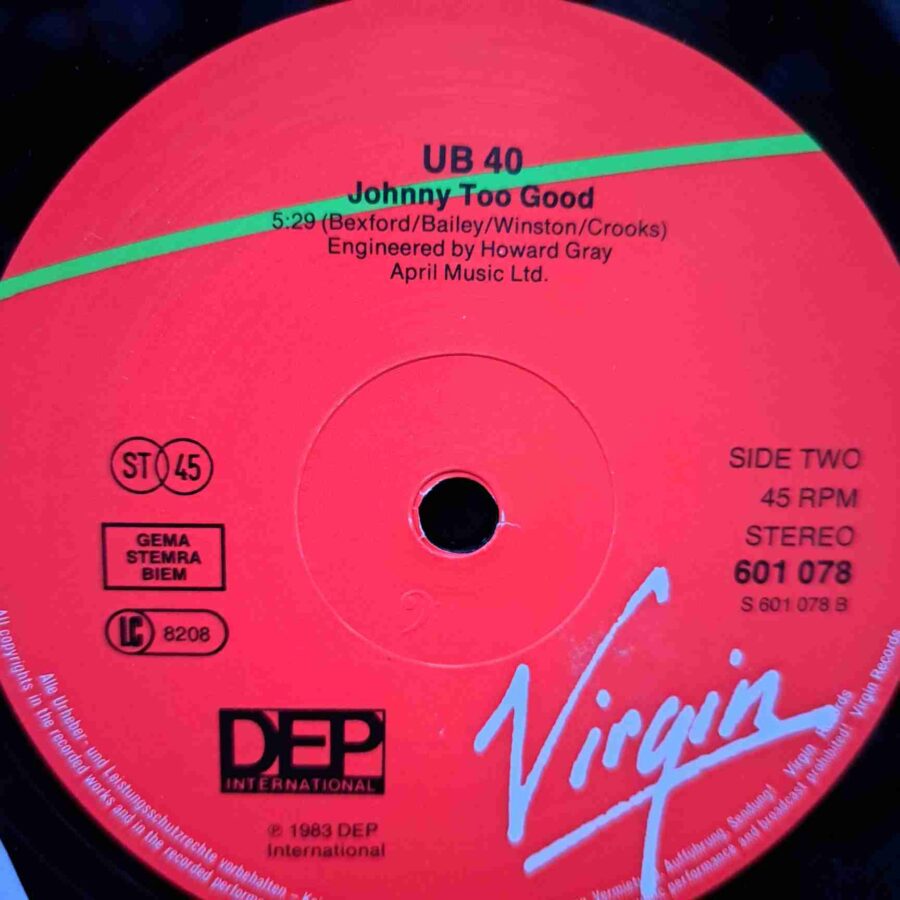 UB40 – Many Rivers To Cross – Disc Vinil MAXI 45 RPM EX