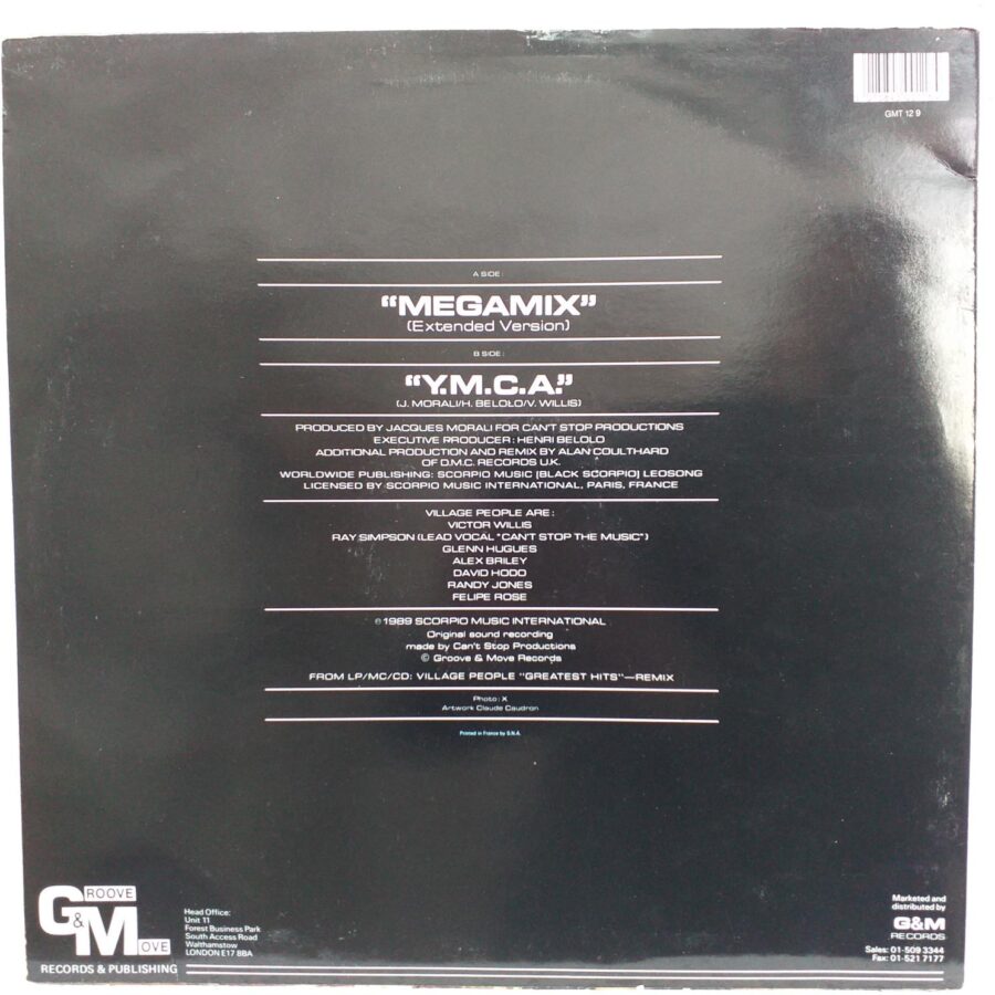 Village People – Megamix (Medley) / Y.M.C.A. Disc VINIL maxi VG+