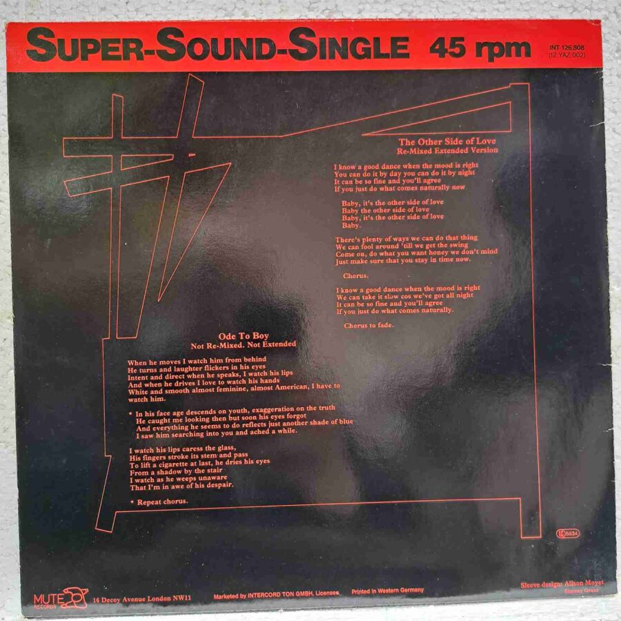 Yazoo – The Other Side Of Love (3) Yazoo – The Other Side Of Love – Disc Vinil MAXI 45 RPM VG+ (lotM)