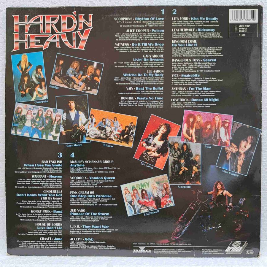 Hard'N Heavy - Annette Hopfenmüller Presents Disc Vinil 2LP sku3 (2) Hard'N Heavy - Annette Hopfenmüller Presents Disc Vinil 2LP VG