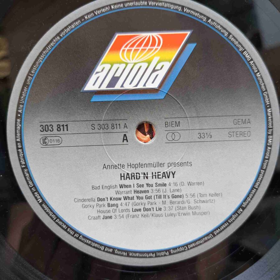 Hard'N Heavy - Annette Hopfenmüller Presents Disc Vinil 2LP sku3 Hard'N Heavy - Annette Hopfenmüller Presents Disc Vinil 2LP VG