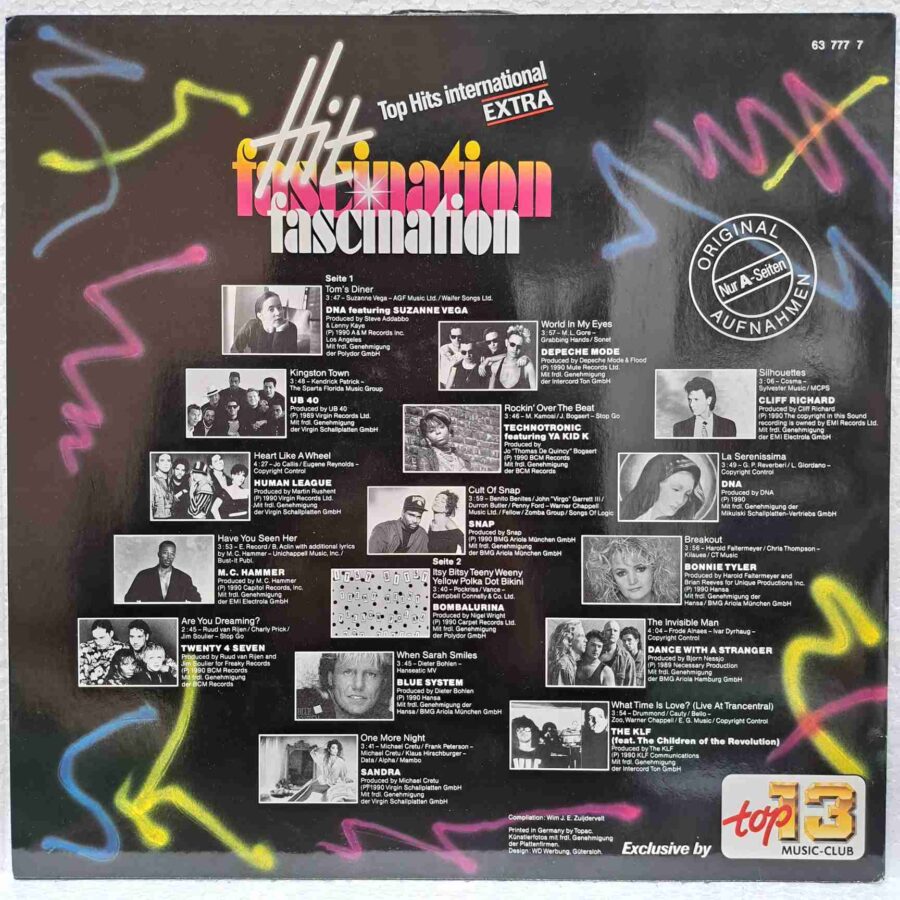 Hit Fascination Extra SKU5 (3) Hit Fascination Extra - UB40, MC Hammer, Depeche Mode, Sandra, Blue System – Disc Vinil LP VG VG+