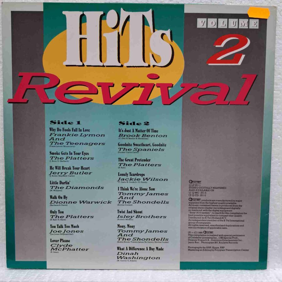 Hits Revival Volume 2 - Disc Vinil LP EX sku8 (2) Hits Revival Volume 2 - Disc Vinil LP EX