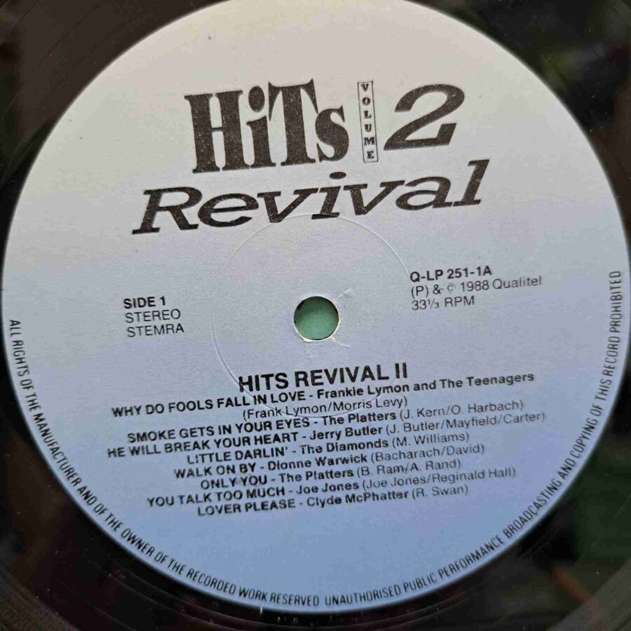 Hits Revival Volume 2 - Disc Vinil LP EX sku8 Hits Revival Volume 2 - Disc Vinil LP EX