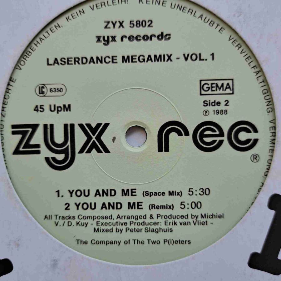 Laserdance – Megamix Vol. 1 - Disc Vinil MAXI 45 RPM VG+