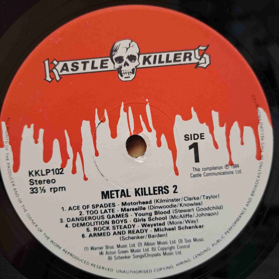 Metal Killers II - Disc Vinil Maxi-Single EX SKU8 Metal Killers II - Disc Vinil Maxi-Single EX