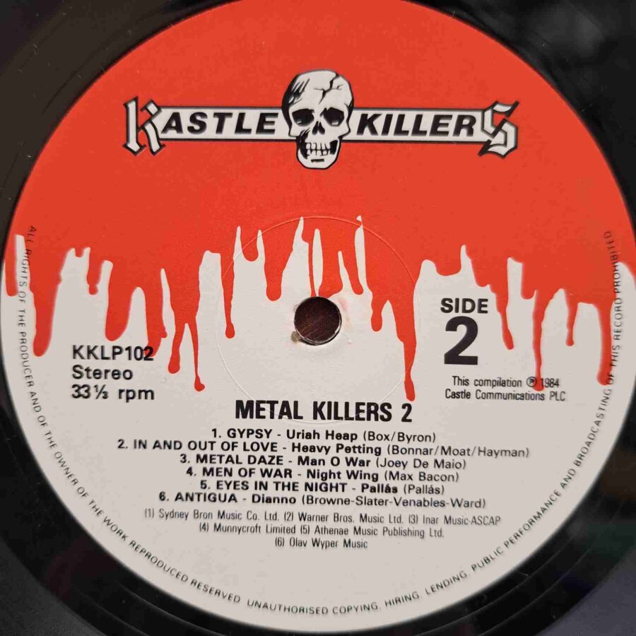 Metal Killers II SKU5 (1) Metal Killers II - Motorhead, Uriah Heep, Manowar, Nightwing, Pallas - Disc Vinil LP VG VG+