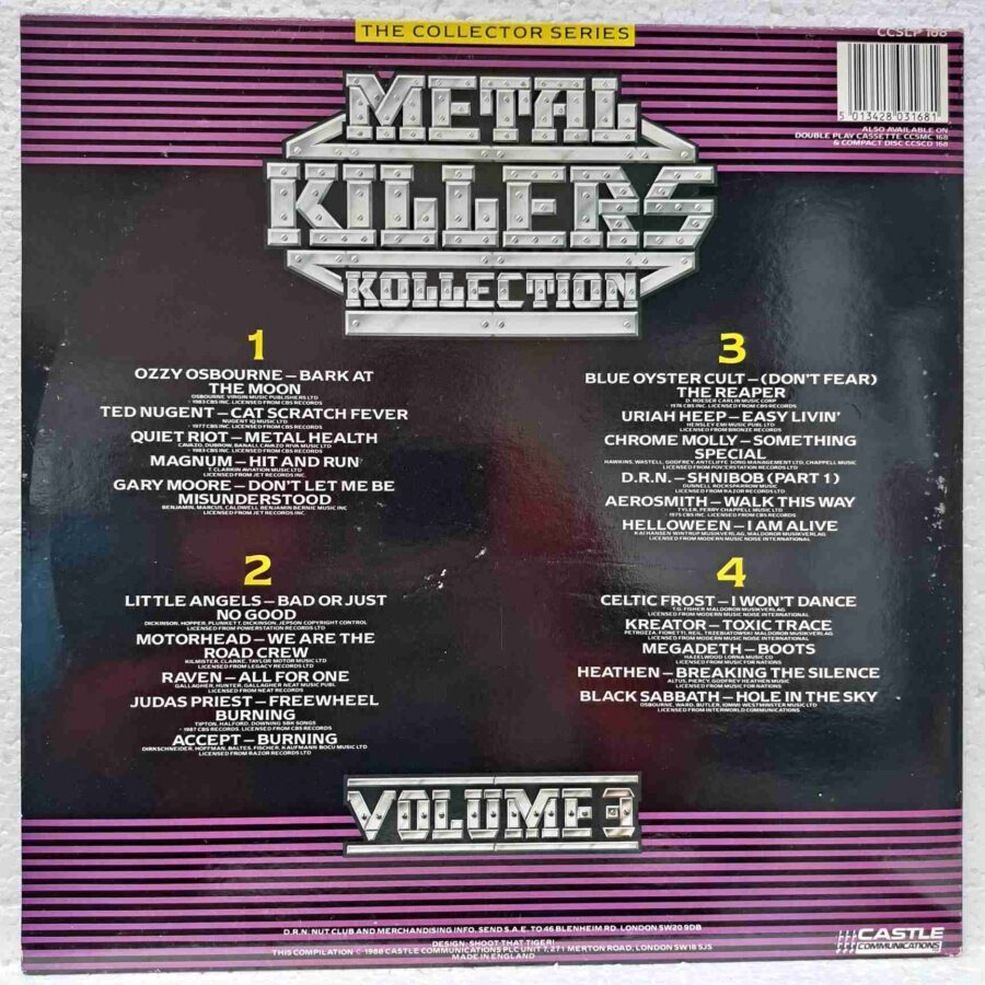 Metal Killers Kollection Volume 3 sku8 (2) Metal Killers Kollection Volume 3 - Disc Vinil 2LP EX