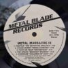 Metal Massacre Nine  - Disc Vinil LP VG  EX   USA