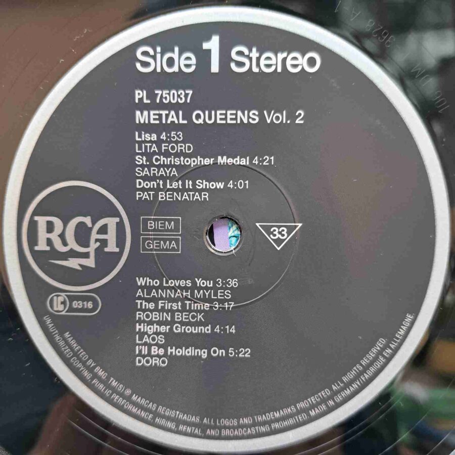 Metal Queens Vol. 2 - Women In Love - Roxette, Sahara, Pat Benatar, Doro - Disc Vinil LP VG VG+