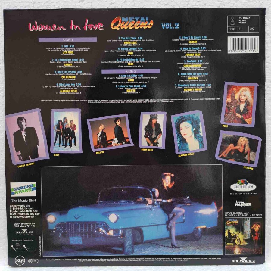 Metal Queens Vol. 2 - Women In Love - Roxette, Sahara, Pat Benatar, Doro - Disc Vinil LP VG VG+
