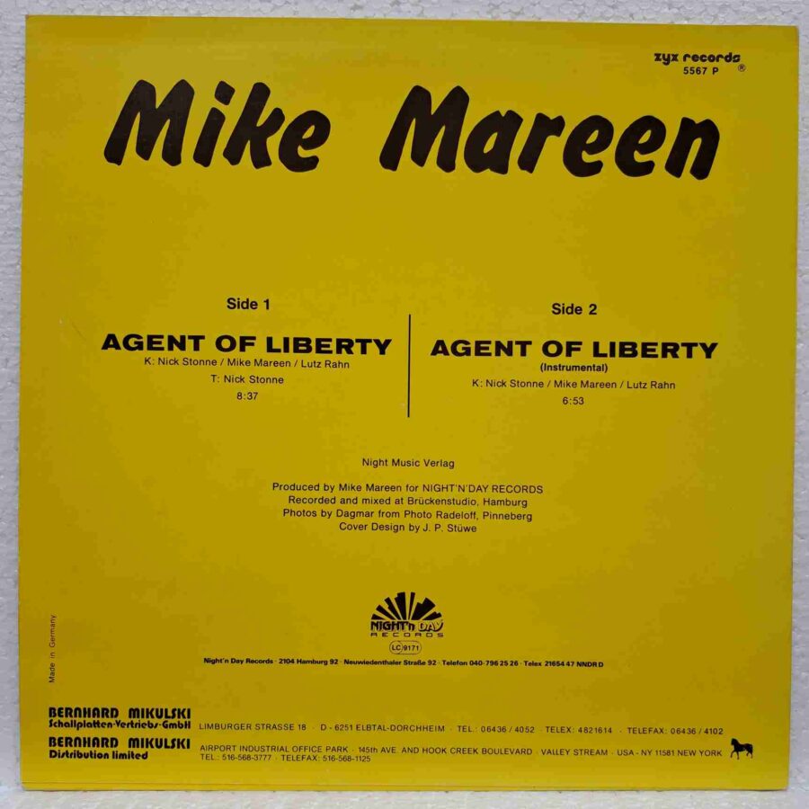 Mike Mareen – Agent Of Liberty - Disc Vinil LP VG EX Picture Disc (2) Mike Mareen – Agent Of Liberty - Disc Vinil LP maxi EX Picture Disc rezervat Cristian pana in data de 09 08, dupa aceasta data daca mai este puteti cumpara !