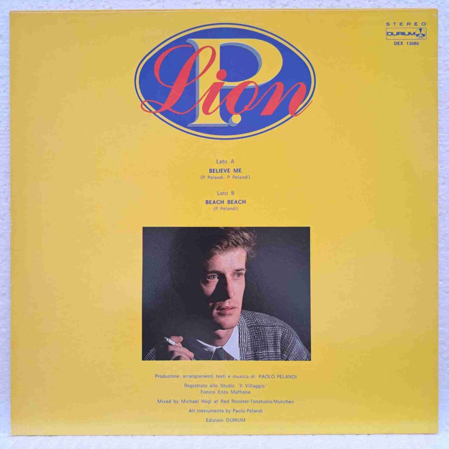 P. Lion – Believe Me - Disc Vinil Maxi-Single EX SKU8 (2) P. Lion – Believe Me - Disc Vinil Maxi-Single EX