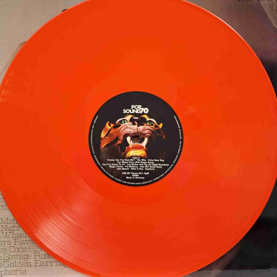 Pop Sound 70  - Disc Vinil LP VG+  Orange Color