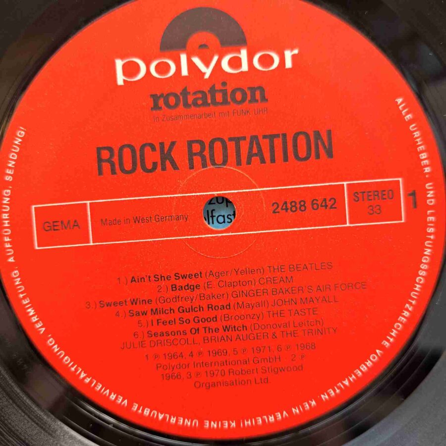 Rock Rotation (Rock • Beat • Blues • Vibrations)  - Disc Vinil LP VG+