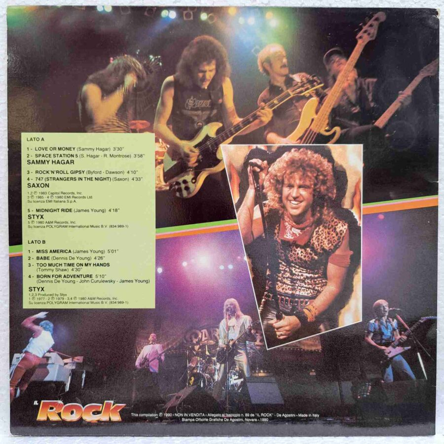 Sammy Hagar Saxon Styx – Untitled - Disc Vinil LP EX SKU8 (2) Sammy Hagar / Saxon / Styx – Untitled - Disc Vinil LP EX