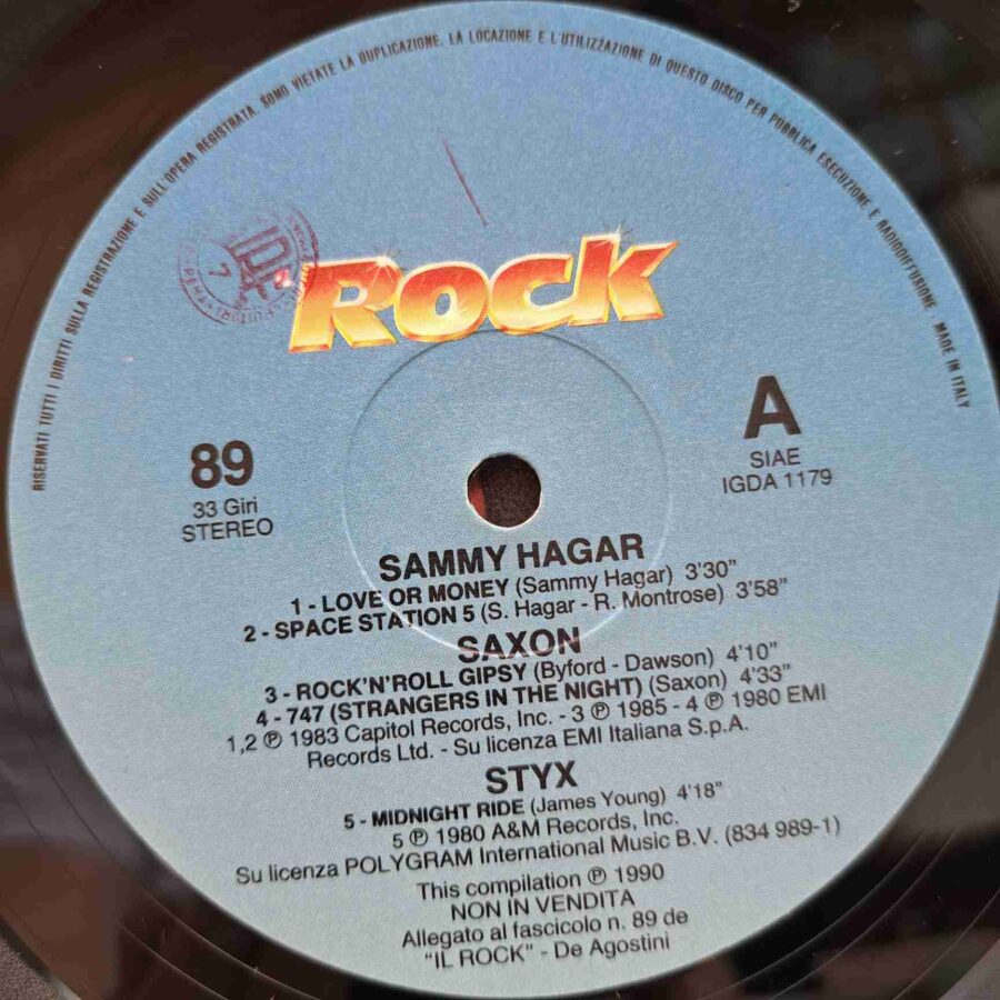 Sammy Hagar Saxon Styx – Untitled - Disc Vinil LP EX SKU8 Sammy Hagar / Saxon / Styx – Untitled - Disc Vinil LP EX