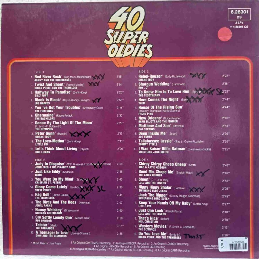 40 Super Oldies - The Story Of Pop – Disc Vinil sku5 (3) 40 Super Oldies - The Story Of Pop – Disc Vinil 2LP VG VG+