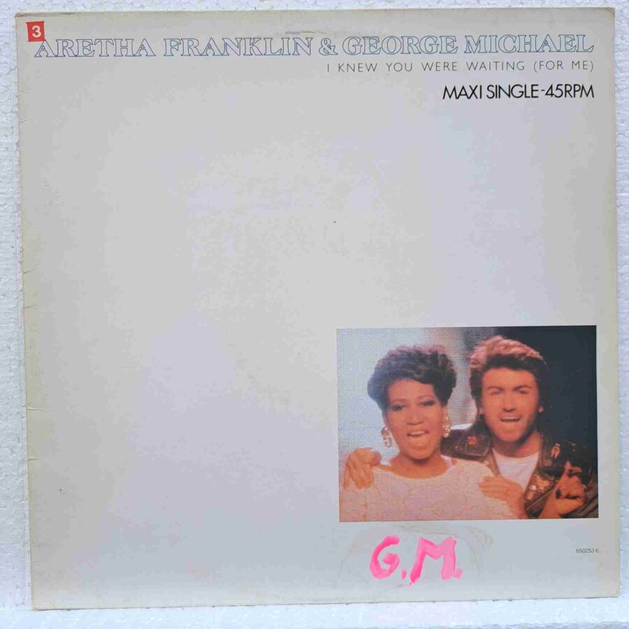 Aretha Franklin & George Michael – I Knew You Were Waiting (For Me) SKU1 (2) Aretha Franklin & George Michael – I Knew You Were Waiting (For Me) – Disc Vinil MAXI 45 RPM VG VG+