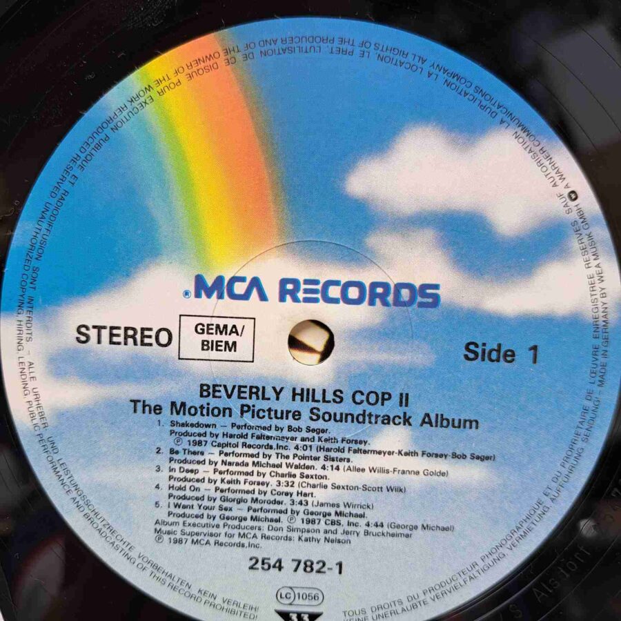 Beverly Hills Cop II The Motion Picture Soundtrack Album SKU2 (1) Beverly Hills Cop II The Motion Picture Soundtrack Album – Disc Vinil LP VG+