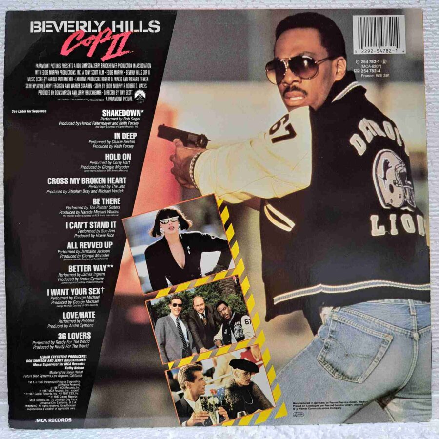 Beverly Hills Cop II The Motion Picture Soundtrack Album SKU2 (3) Beverly Hills Cop II The Motion Picture Soundtrack Album – Disc Vinil LP VG+
